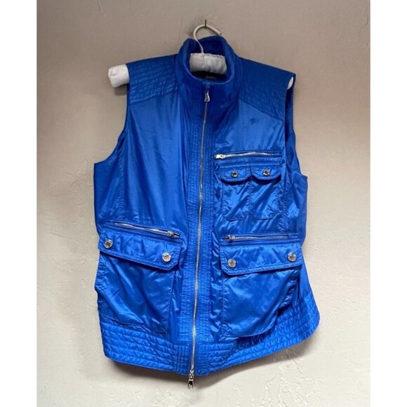 Ralph Lauren Golf Men's Small Lightweight Blue Zip Front Outdoor Vest Pockets